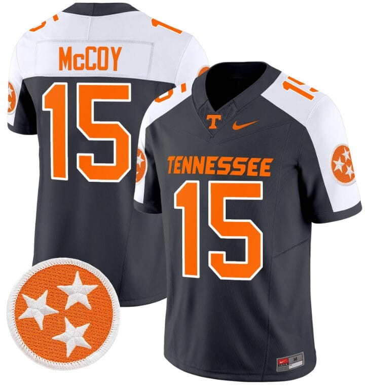 Bru McCoy Jersey #15 Tennessee Volunteers Vapor Limited College Football Grey Alternate 8 Bru McCoy Jersey #15 Tennessee Volunteers Vapor Limited College Football Grey Alternate