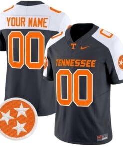 Custom Tennessee Volunteers Jersey Name and Number Vapor Limited College Football Grey Alternate