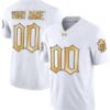 Custom Notre Dame Jersey Name and Number Fighting Irish 2024 Vapor Limited College Football White