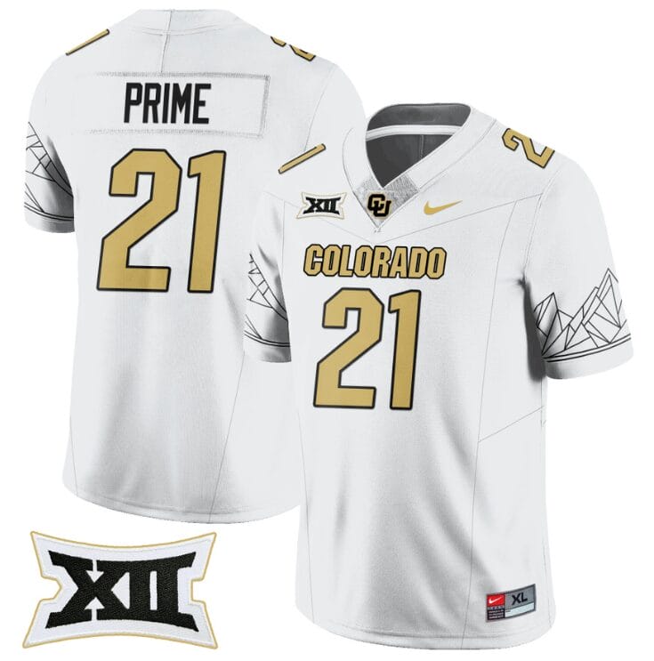 Coach Prime Jersey #21 Colorado Buffaloes 2024 Vapor Limited NCAA Football White