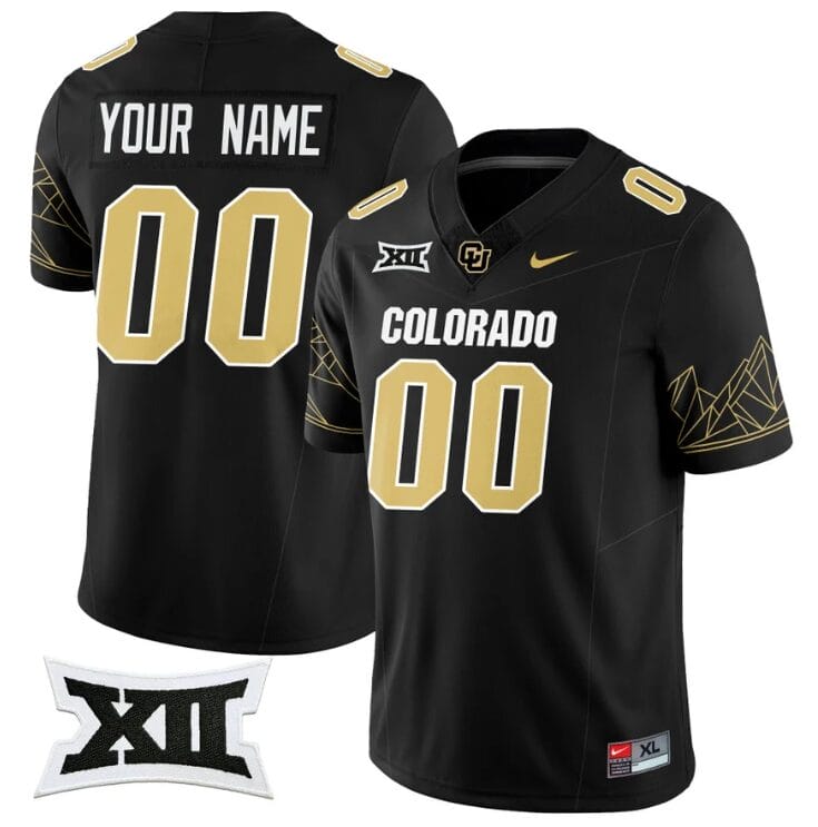 Custom Colorado Buffaloes Jersey Name and Number 2024 Vapor Limited NCAA Football Black 8 Custom Colorado Buffaloes Jersey Name and Number 2024 Vapor Limited NCAA Football Black