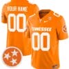 Custom Tennessee Volunteers Jersey Name and Number Vapor Limited College Football Orange