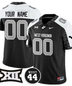 Custom West Virginia Mountaineers Jersey Name and Number 2024 Vapor Limited Football Honor Jerry West Stitched Alternate