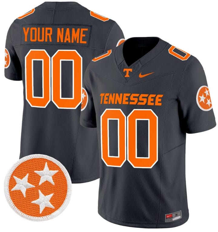 Custom Tennessee Volunteers Jersey Name and Number Vapor Limited College Football Smoke Grey 8 Custom Tennessee Volunteers Jersey Name and Number Vapor Limited College Football Smoke Grey