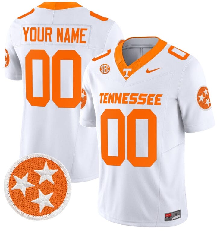 Custom Tennessee Volunteers Jersey Name and Number Vapor Limited College Football White 8 Custom Tennessee Volunteers Jersey Name and Number Vapor Limited College Football White
