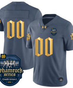 Custom Notre Dame Jersey Name and Number Shamrock Series 2024 College Football Stitched