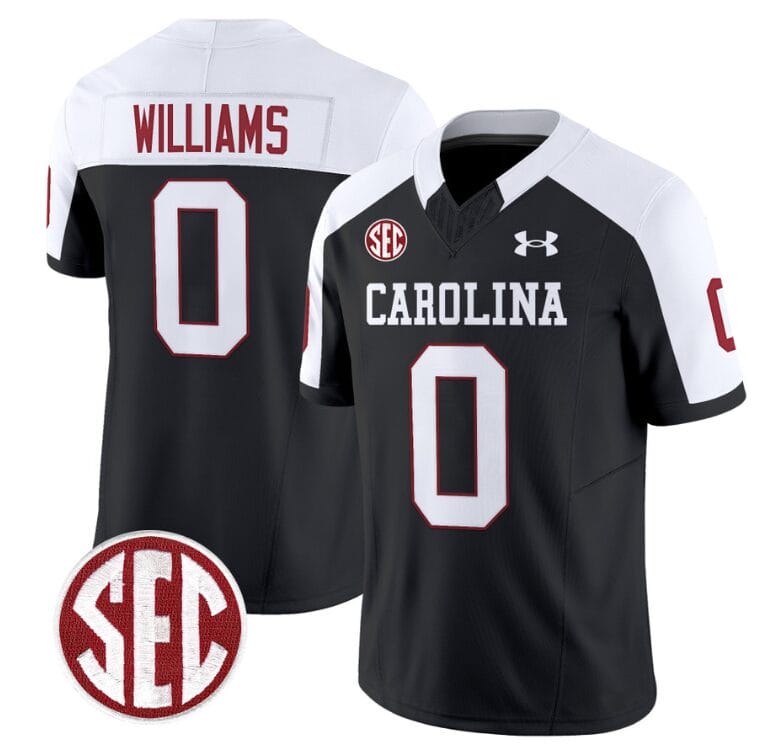 Debo Williams Jersey #0 South Carolina Gamecocks Football 1980 Throwback Vapor Limited SEC Patch Black ALternate 8 Debo Williams Jersey #0 South Carolina Gamecocks Football 1980 Throwback Vapor Limited SEC Patch Black ALternate