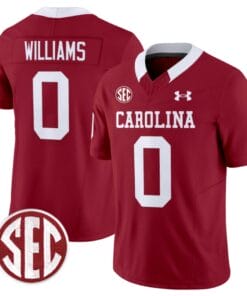 Debo Williams Jersey #0 South Carolina Gamecocks Football 1980 Throwback Vapor Limited SEC Patch Garnet