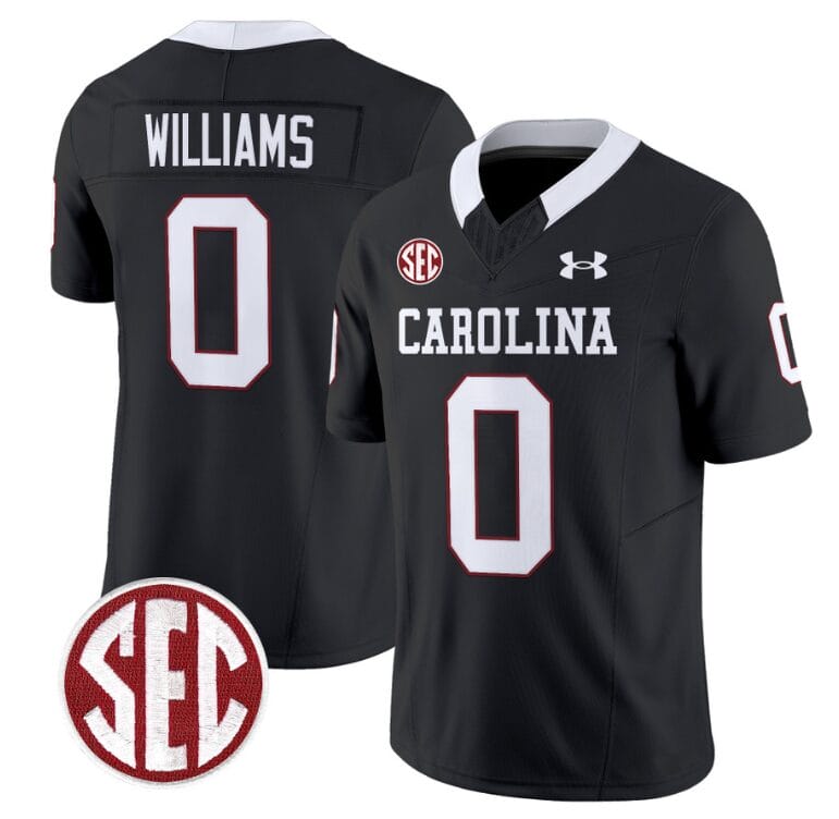 Debo Williams Jersey #0 South Carolina Gamecocks Football 1980 Throwback Vapor Limited SEC Patch Black 8 Debo Williams Jersey #0 South Carolina Gamecocks Football 1980 Throwback Vapor Limited SEC Patch Black