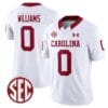 Debo Williams Jersey #0 South Carolina Gamecocks Football 1980 Throwback Vapor Limited SEC Patch White 