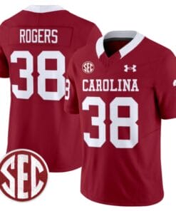 George Rogers Jersey #38 South Carolina Gamecocks Football 1980 Throwback Vapor Limited SEC Patch Garnet