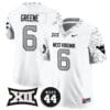 Garrett Greene Jersey #6 West Virginia Mountaineers 2024 Vapor Limited Football Honor Jerry West Stitched White