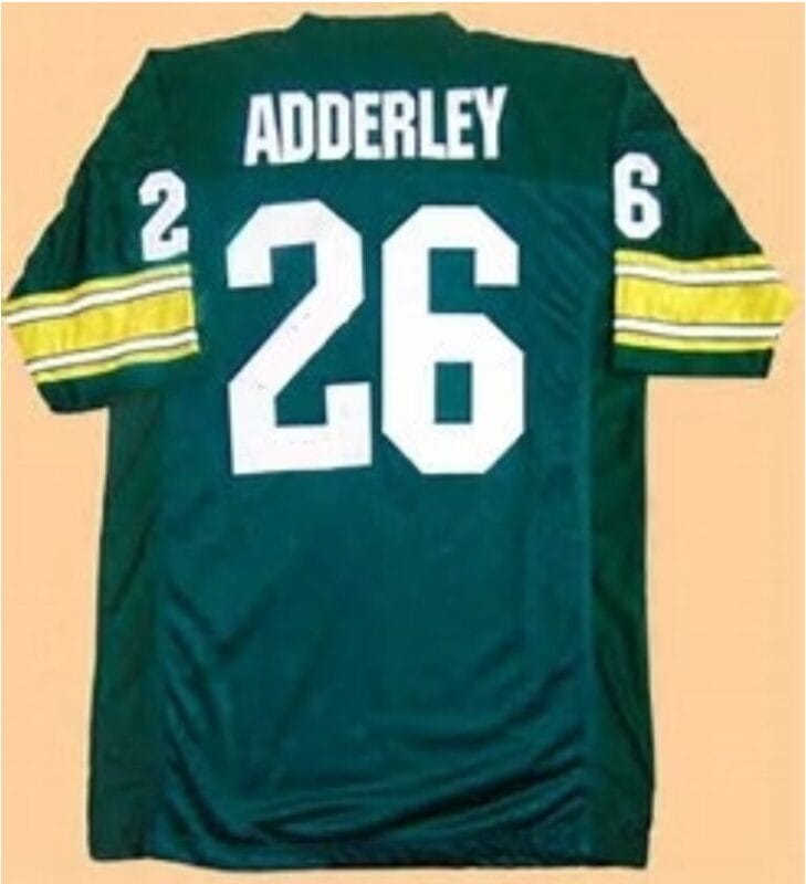 Herb Adderley Jersey Green Bay Packers Custom Throwback Football