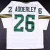 Herb Adderley Jersey Green Bay Packers Custom Throwback Football White