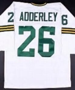 Herb Adderley Jersey Green Bay Packers Custom Throwback Football White