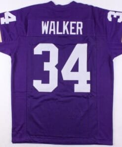 Herschel Walker Jersey Minnesota Vikings Custom Throwback Football Purple
