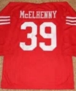 Hugh McElhenny Jersey San Francisco 49ers Long Sleeve Vintage Style Custom Throwback Football Red