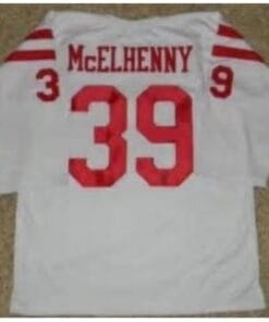 Hugh McElhenny Jersey San Francisco 49ers Long Sleeve Vintage Style Custom Throwback Football White