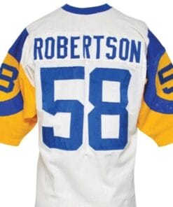 Isiah Robertson Jersey Los Angeles Rams Custom Throwback Football White