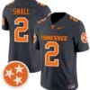 Jabari Small Jersey #2 Tennessee Volunteers Vapor Limited College Football Smoke Grey