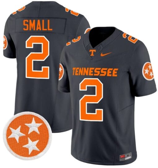 Jabari Small Jersey #2 Tennessee Volunteers Vapor Limited College Football Smoke Grey