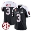 Juice Wells Jersey #3 South Carolina Gamecocks Football 1980 Throwback Vapor Limited Black Alternate