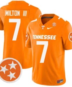 Joe Milton III Jersey #7 Tennessee Volunteers Vapor Limited College Football Orange