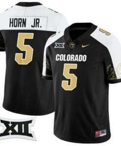 Jimmy Horn Jr Jersey #5 Colorado Buffaloes 2024 Vapor Limited NCAA Football Black Alternate