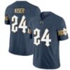 Jack Kiser Jersey #24 Notre Dame Fighting Irish 2024 Vapor Limited College Football Blue Gray