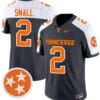 Jabari Small Jersey #2 Tennessee Volunteers Vapor Limited College Football Grey Alternate