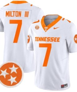 Joe Milton III Jersey #7 Tennessee Volunteers Vapor Limited College Football White