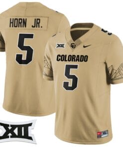 Jimmy Horn Jr Jersey #5 Colorado Buffaloes 2024 Vapor Limited NCAA Football Gold