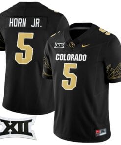 Jimmy Horn Jr Jersey #5 Colorado Buffaloes 2024 Vapor Limited NCAA Football Black