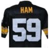 Jack Ham Jersey Pittsburgh Steelers Custom Throwback Football Black