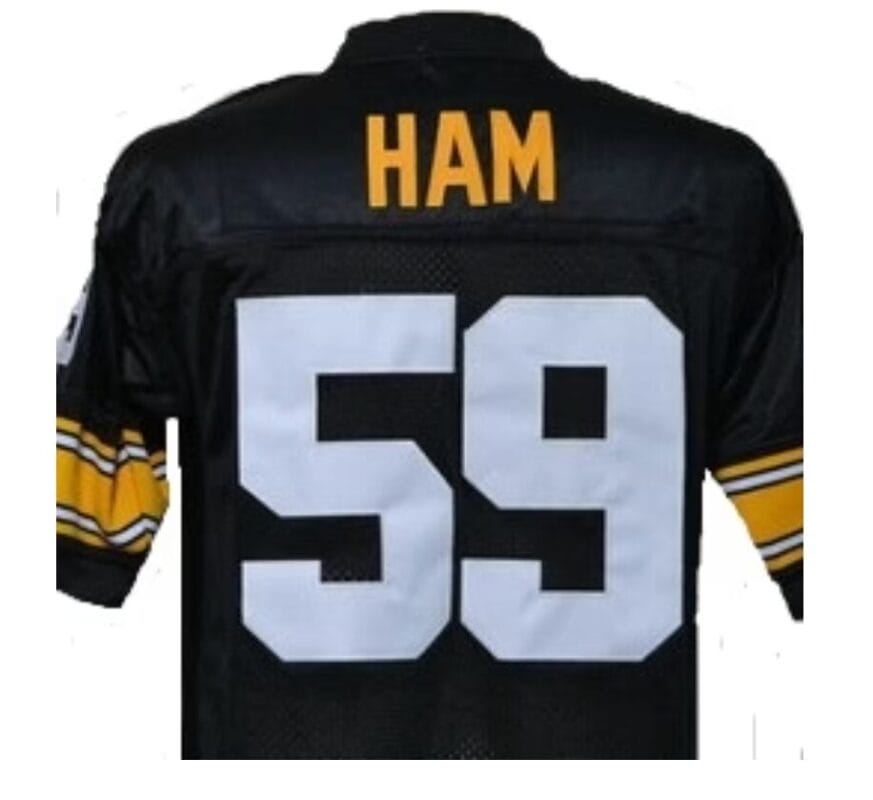 Jack Ham Jersey Pittsburgh Steelers Custom Throwback Football Black