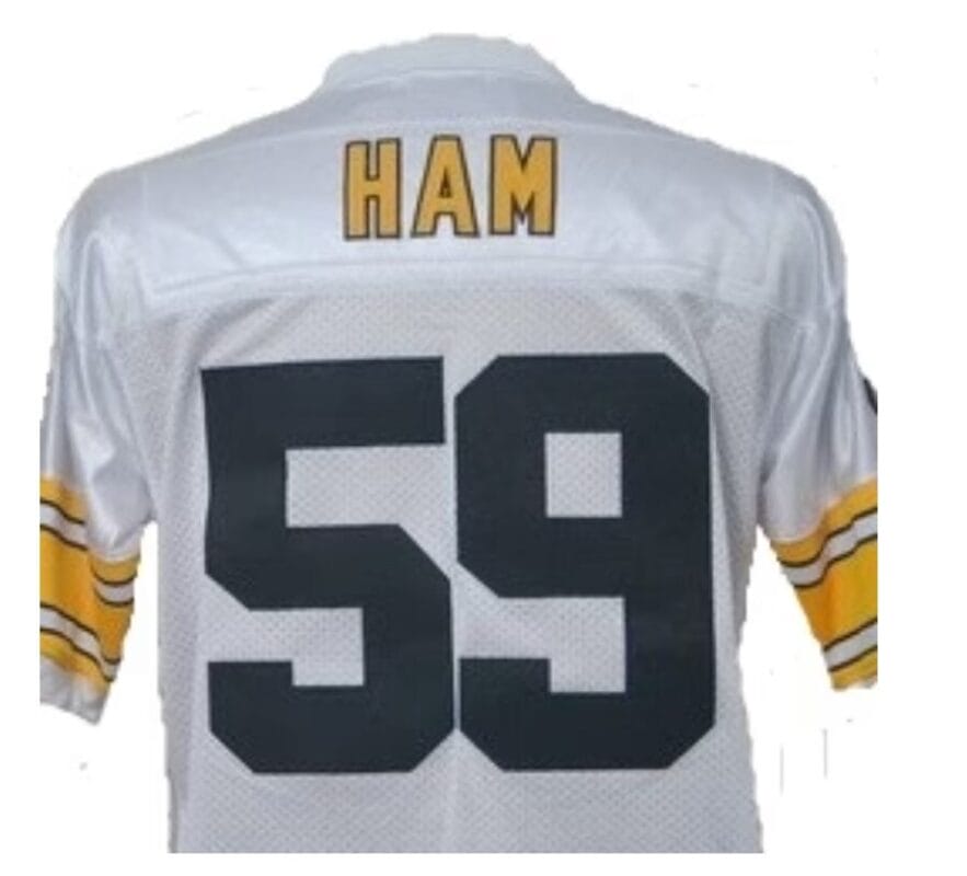 Jack Ham Jersey Pittsburgh Steelers Custom Throwback Football White 8 Jack Ham Jersey Pittsburgh Steelers Custom Throwback Football White