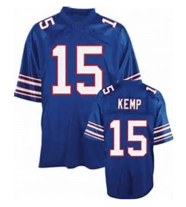 Jack Kemp Jersey Buffalo Bills Custom Throwback Football Blue 8 Jack Kemp Jersey Buffalo Bills Custom Throwback Football Blue