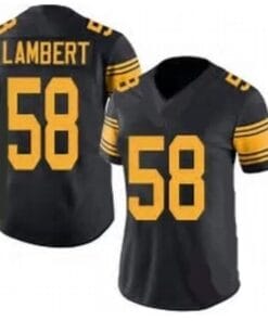Jack Lambert Jersey Pittsburgh Steelers Custom Throwback Football