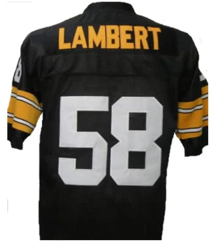 Jack Lambert Jersey Pittsburgh Steelers Custom Throwback Football Black