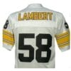 Jack Lambert Jersey Pittsburgh Steelers Custom Throwback Football White