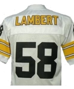Jack Lambert Jersey Pittsburgh Steelers Custom Throwback Football White