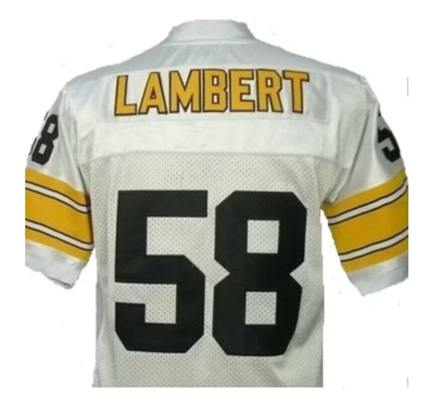 Jack Lambert Jersey Pittsburgh Steelers Custom Throwback Football White