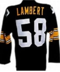 Jack Lambert Jersey Pittsburgh Steelers Long Sleeve Vintage Style Custom Throwback Football