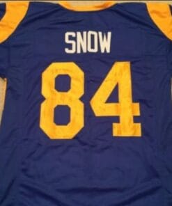 Jack Snow Jersey Los Angeles Rams Custom Throwback Football Blue