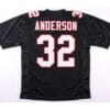 Jamal Anderson Jersey Atlanta Falcons Custom Throwback Football Black