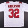Jamal Anderson Jersey Atlanta Falcons Custom Throwback Football White