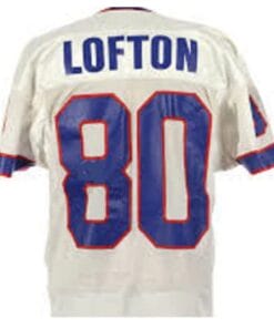 James Lofton Jersey Buffalo Bills Custom Throwback Football White