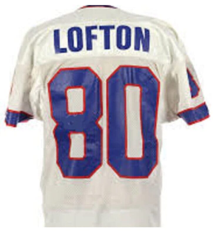 James Lofton Jersey Buffalo Bills Custom Throwback Football White