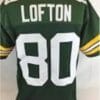 James Lofton Jersey Green Bay Packers Custom Throwback Football Green