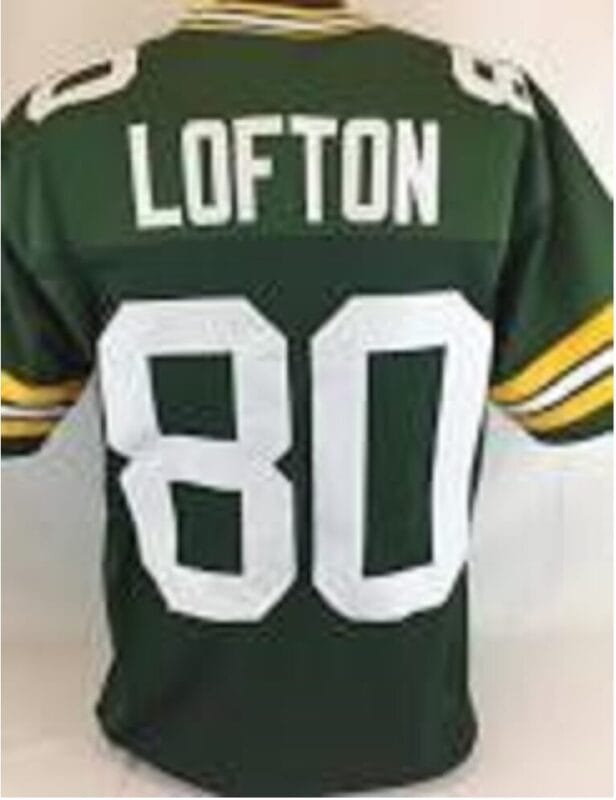 James Lofton Jersey Green Bay Packers Custom Throwback Football Green